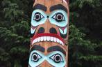 Totem Tinglit em Ketchikan, no sudeste do Alaska